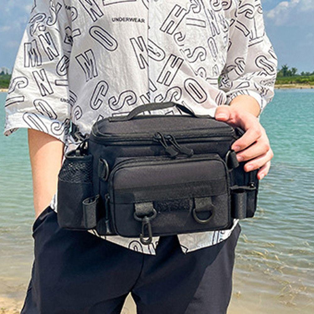 Crossbody Fishing Tackle Bags Waterproof Fishing Bags Fishing Lure Backpack Outdoor Camping