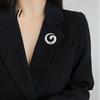 Spiral Design Brooch Minimalist Geometric Pin Art Badge for Men Women Decorative Alloy Pin Coats Suits Sweaters Scarves Clothing Decoration