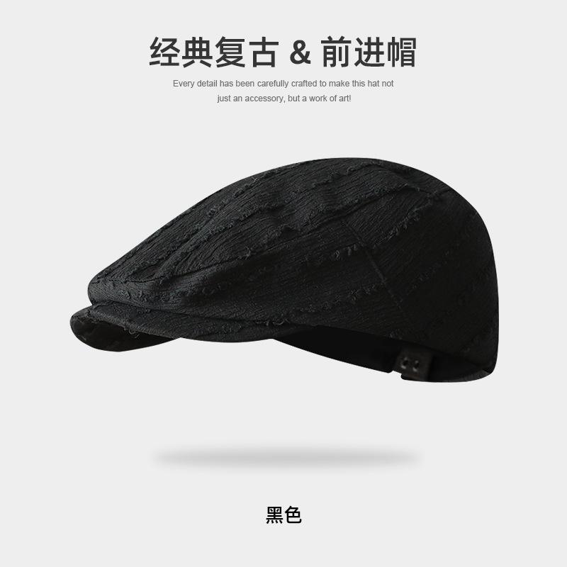 Anti-beret children spring and autumn cap corduroy forward hat men show their faces small painter newsboy hat