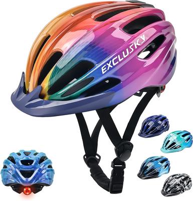 Exclusky Bicycle Lightweight Bicycle Cycling Helmet with Breathable 3D Protective Washable and Fits for Toddlers and Elementary School Students