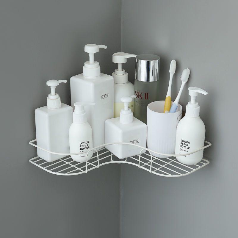 Non-perforated Tripod Bathroom Washstand Toilet Wall-mounted Wall Kitchen Storage Thickened Shelf Toilet Shelf