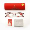 Women'S High-End Women'S Reading Glasses Anti-Blue Half-Frame Oval Classic Fashion Women'S Purple Reading Glasses
