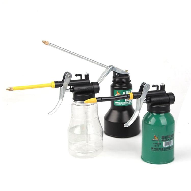 High Pressure Thumb Pump Oiler with Long Nozzle Oil Pot Spray Can Lubrication