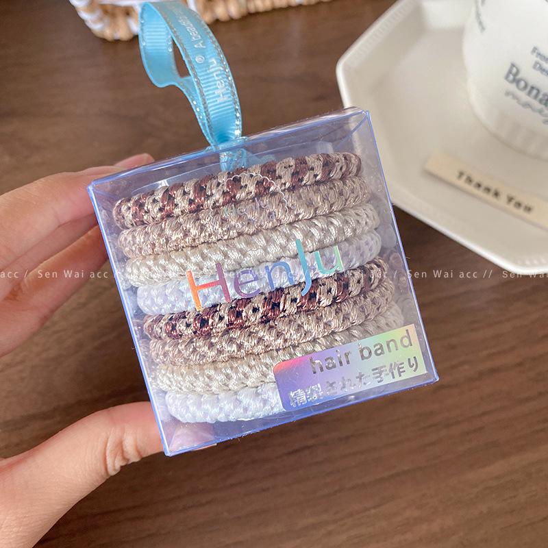 2025 Braided Headband Hair Band High Elastic Rubber Band Women's Hair Rope High Ponytail Hair Band Hair Accessories