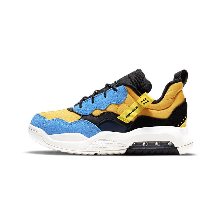 New Jordan MA2 'University Gold' Low Top Running Shoes Black Yellow Blue Children Aged 3 7 Years Old CW6595-700
