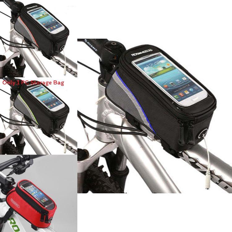 Cycling Handlebar Bag With Touch Screen Compatibility For Mountain Biking