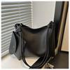 Two Sets Of Casual Solid Colour Large Capacity Retro Fashion Texture Shoulder Tote Bag For Women