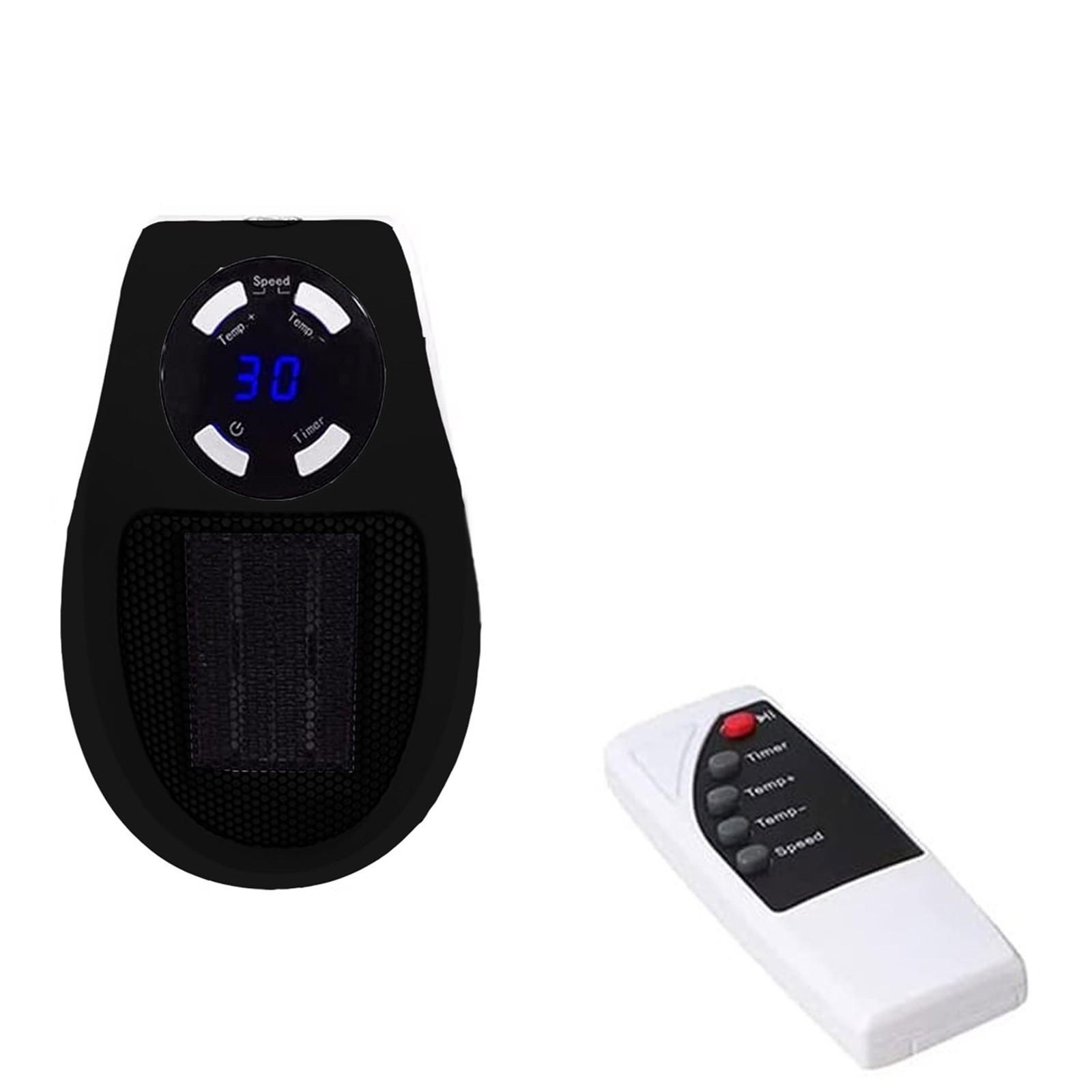 

Электрический портативный обогреватель - небольшой настенный обогреватель мощностью 500 Вт с термостатом, таймером, светодиодным дисплеем, быстрым нагревом, малошумными обогревателями One Size