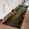 2D Hallway Kitchen Runner Rug Optical Illusion River Print Non Slip Long Runner Rug Washable Floor Carpet for Hallway Entryway