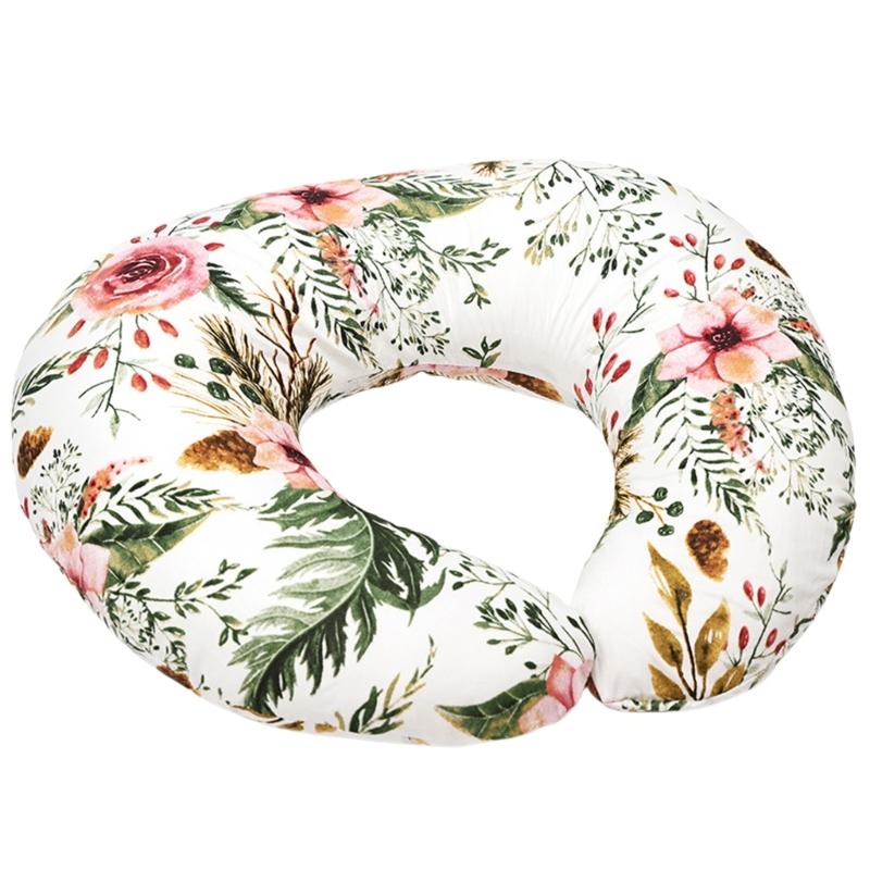 Stützendes Stillkissen für Säuglinge Ergonomische Stillkissen mit Bezug Multifunktionale Babyfütterungspositionierung