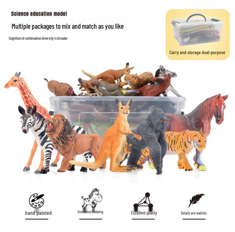 Educational Wildlife Simulation Model: Interactive Science & Cognitive Toy for Kids