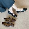 G3760-70 French Square Head Shallow Mouth Single Shoes Women's 2025 Autumn New Temperament Thick Heel with Mary Jane Shoes
