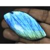 29Cts.Natural Labradorite Blue Fire Fancy Cabochon Loose Gemstone 32X65X08MM B-29