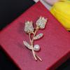 Elegant Tulip Design Women's High-End Fashion Brooch Pin