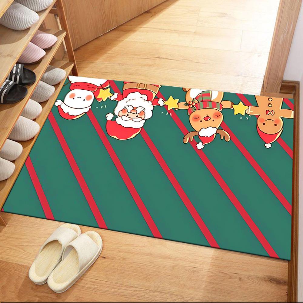 Christmas Santa Claus Gifts Floor Mats for Living Room, Bedroom and Room Decoration Are Suitable for Gifts.