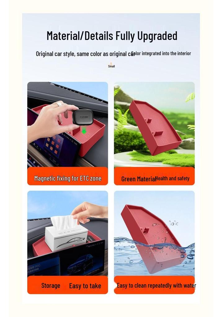 Caixa de Armazenamento de Silicone para Série 3, 5, 7 & X3, X5, X6, X7 da BMW - Console Central