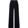 JZ Anna Cou Women's Modern Deconstructed Fleece-Lined Curved Leg Pants