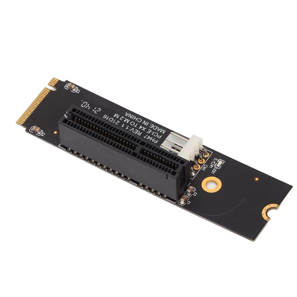 NGFF M.2 To PCIE X4 Riser Card NGFF M.2 To PCIE X4 Adapter Card with LED Indicators for Bitcoin Miner Mining