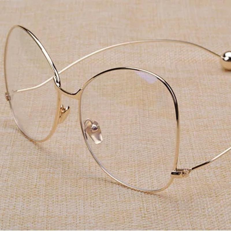New Hot Frame Classic Clear Glasses Gold Frame Vintage Sunglass Women Men Optical UV400 Aviation Eyeglass Transparent Clear