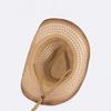 Jazz Hat Hollow Design Wide Brim Sun Hat Adjustable Drawstring Cowboy Hat Breathable Lightweight Summer Outdoor Hat