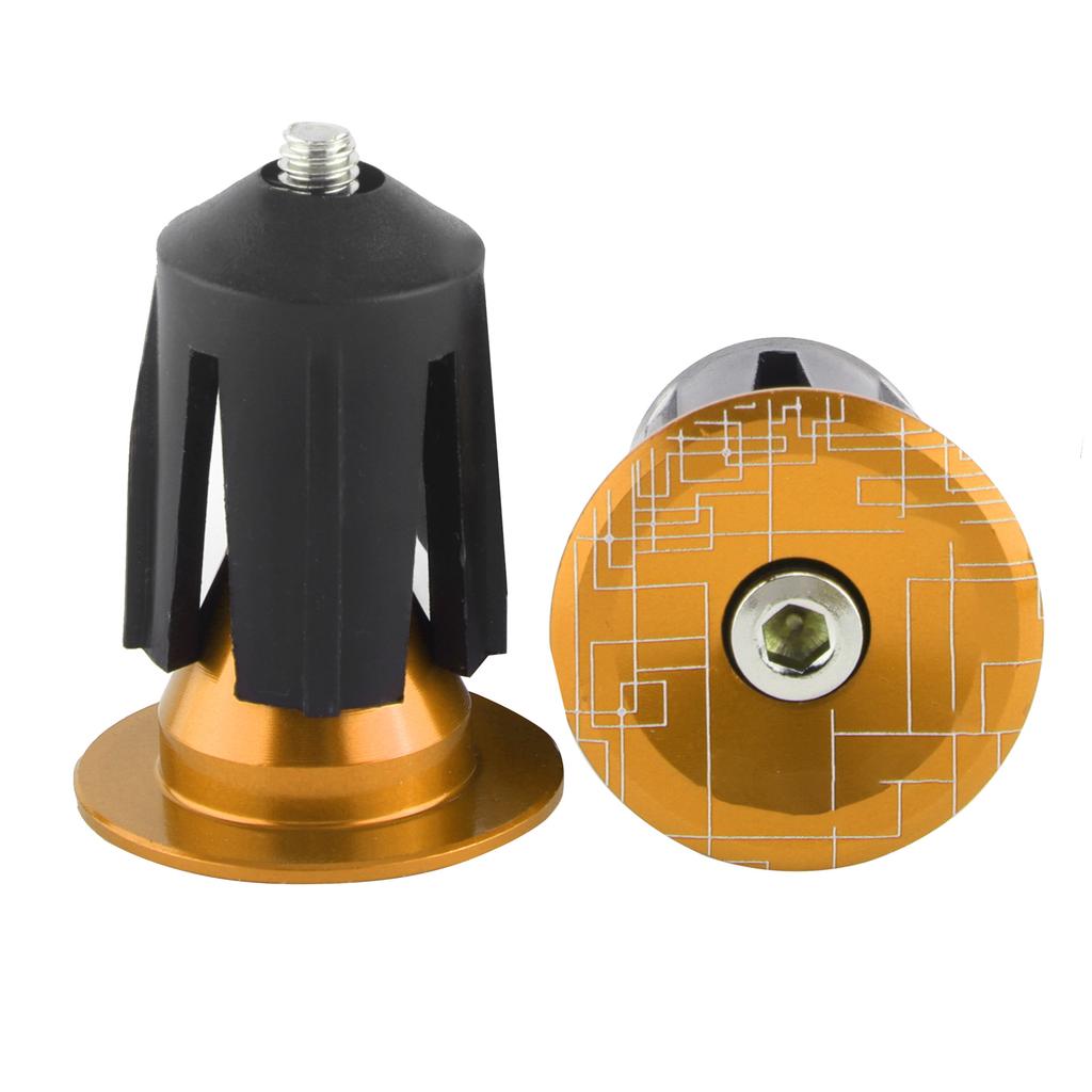 2ks Zátky do konců řídítek jízdního kola Zátky konců řídítek pro silniční kolo horské kolo Zlaté