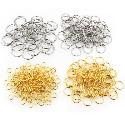 200pcs 3-10mm Jump Rings Stainless Steel Gold Color Split Open Rings DIY Jewelry Making Accessories Findings Necklace Earrings