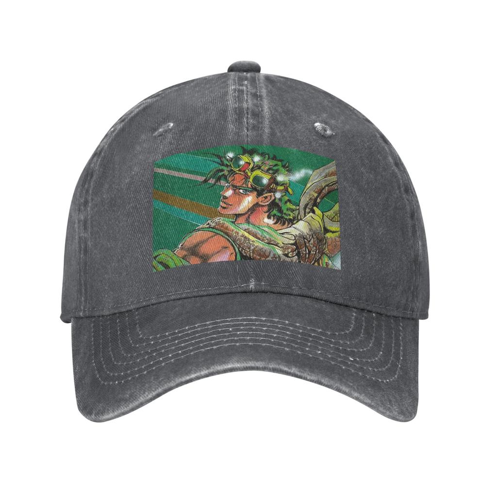 Jojo Bizarre Adventure Joseph Joestar Denim Cap Casual Baseball Caps Adjustable Hat Summer Unisex Baseball Hats
