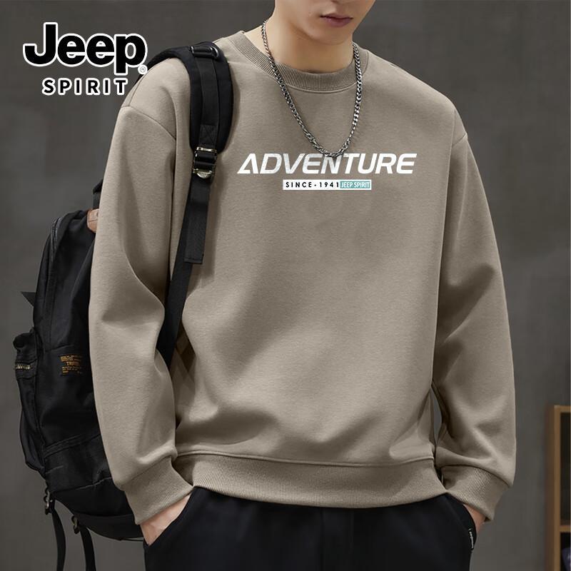 

JEEP SPIRIT Men s Graphic Print Crew Neck Sweatshirt 3XL