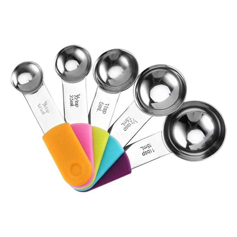 Measuring Spoon Sets Stainless Steel Measuring Cup Coffee Tea Spices Flour Oil Scoop Measure Storage measuring cups and spoons