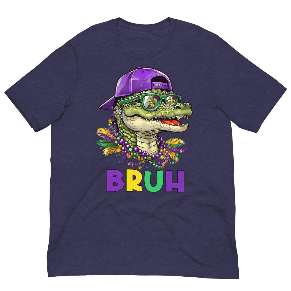 Mardigator Alligator Bruh Mardi Gras Costume Teens Boys Kids Tshirt