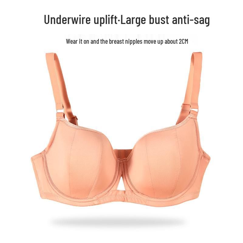 Europejski i Amerykański Biustonosz Minimalizujący i Zapobiegający Opadaniu dla Dużych Rozmiarów - Oddychający, Duży Koszyk