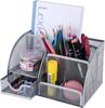 Hengshao Desk Pen Desk Tabletop Stationery Metal Mesh Remote Control Stationery Storage Case Organizer, Holder, Storage, Storage, Drawer, Rack,