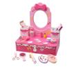 Toy Vanity with Mirror and Storage Drawer Tabletop Pretend Play Set