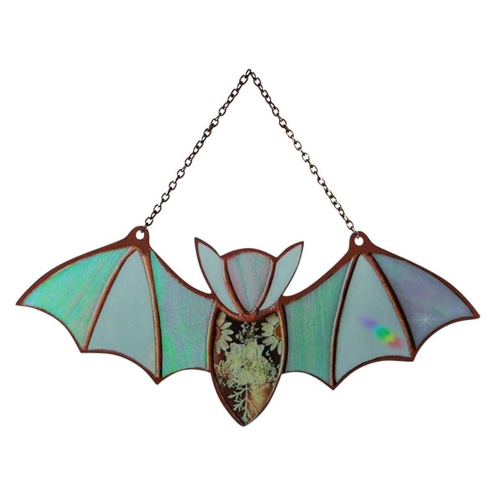

Bat Shaped Halloween Bat Pendant Wall Art Wall Hanging Bat Creative Halloween Acrylic Bat Bar S-style 2