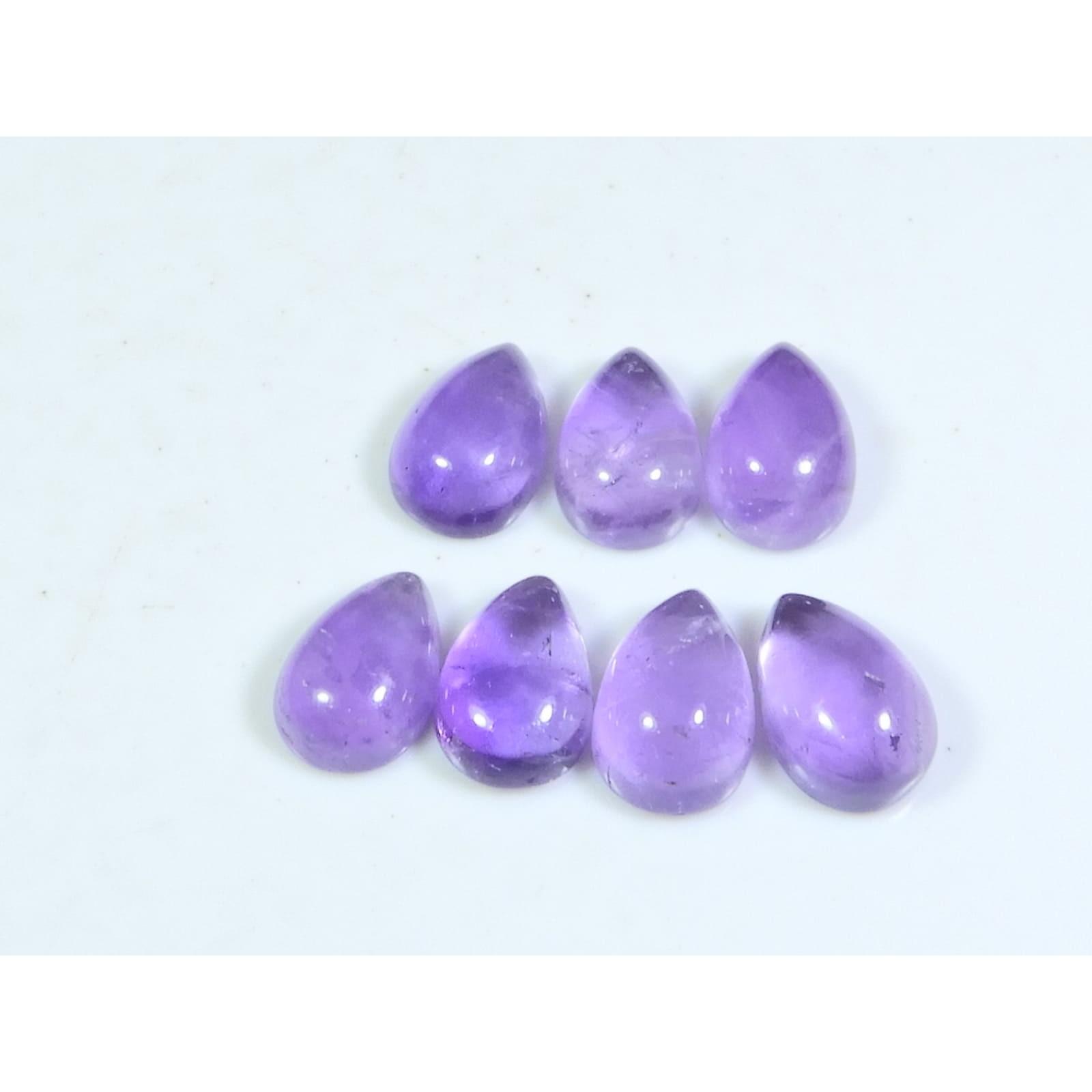 

Кольцо из натурального аметиста 8X12 мм, размер, кабошон-груша, россыпь драгоценных камней, лот 7 шт., 24 карата, A-456