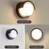 LED Wall Lamp 6W 12W Modern Motion Sensor Indoor/Outdoor Wall Light AC85-265V Waterproof IP66 For Garden Street Decoration