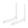 Jitsugyo [Gypsum Board Tweezers and Wood Screws Included] Wall Folding Clothes Drying Pole Holder, Set of 2, Compatible with Gypsum Board