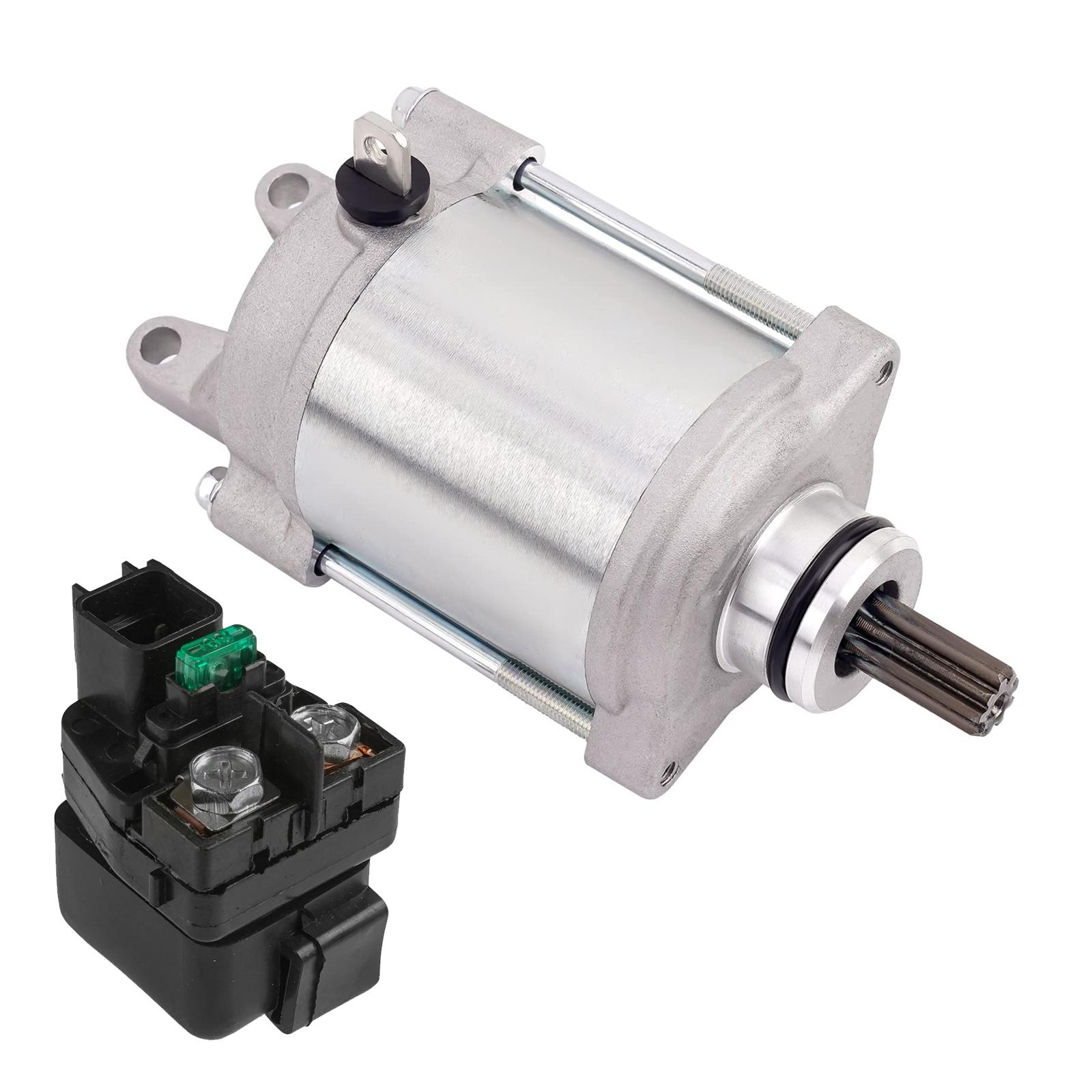 

Motorcycle Starter Motor Solenoid Kit Suitable Suit GSXR1000 GSXR1000Z Replaces 31100-40F00 31800-07G00 31800-35F00 2 PCS SET