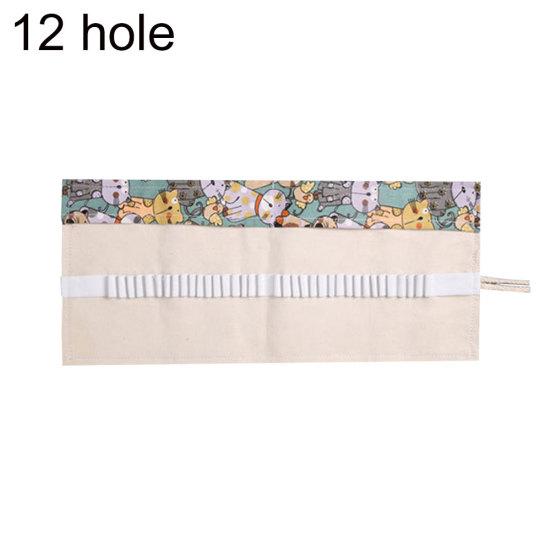 

12/24/36 отверстий, ручка для девочек, пенал для мальчиков, сумка в рулонах, канцелярские канцелярские принадлежности 12Holes