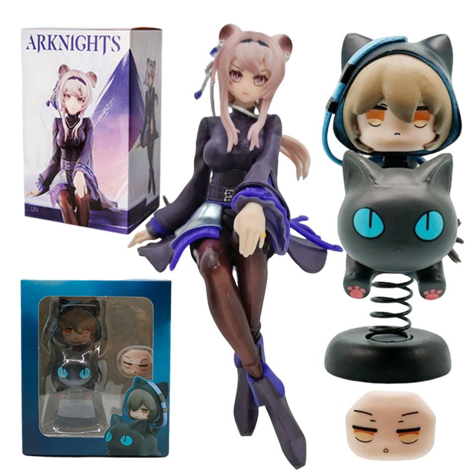 Newest Arknights LIN/Phantom Noodle Stopper Anime Figure Bishoujo Ornament Collectible Model Toy Doll withbox decoration gifts