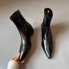 Pointed Toe Women's Boots Flats Fashion Retro Dress Shoes  Winter Chelsea Boots New Walking Goth Leather Trend Mujer Botas