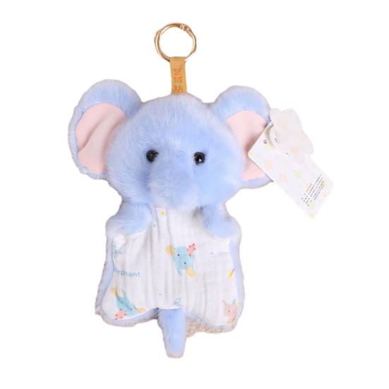 

Doll Pendant Cartoon Elephant Monkey Fox Frog Design Plush Keychain Bags Backpacks Keys Decorative Bag Accessory A