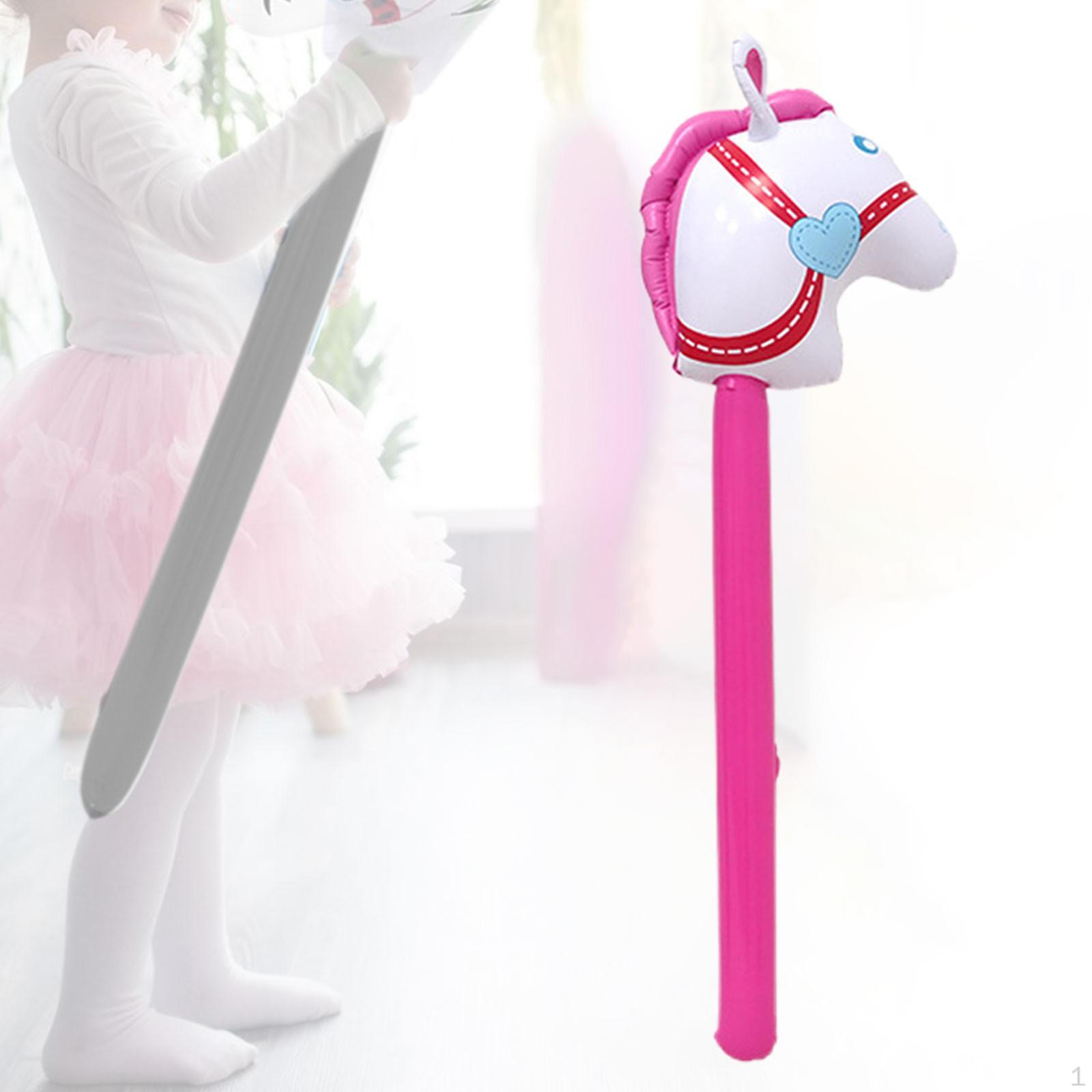 

Творческая надувная лошадь-палка для классных представлений и ролевых игр для детей от 3 лет розовый