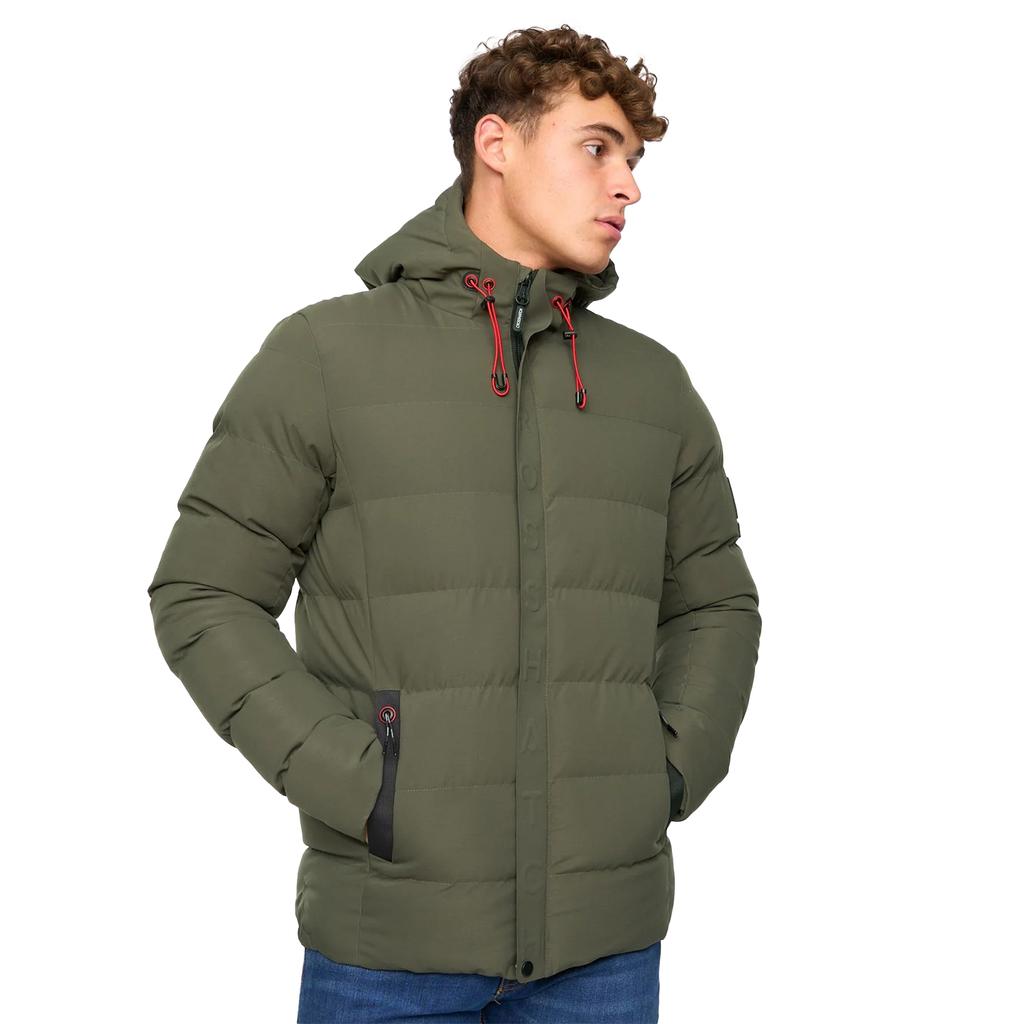 Crosshatch Herren Kampleys Geprägte Wattierte Jacke