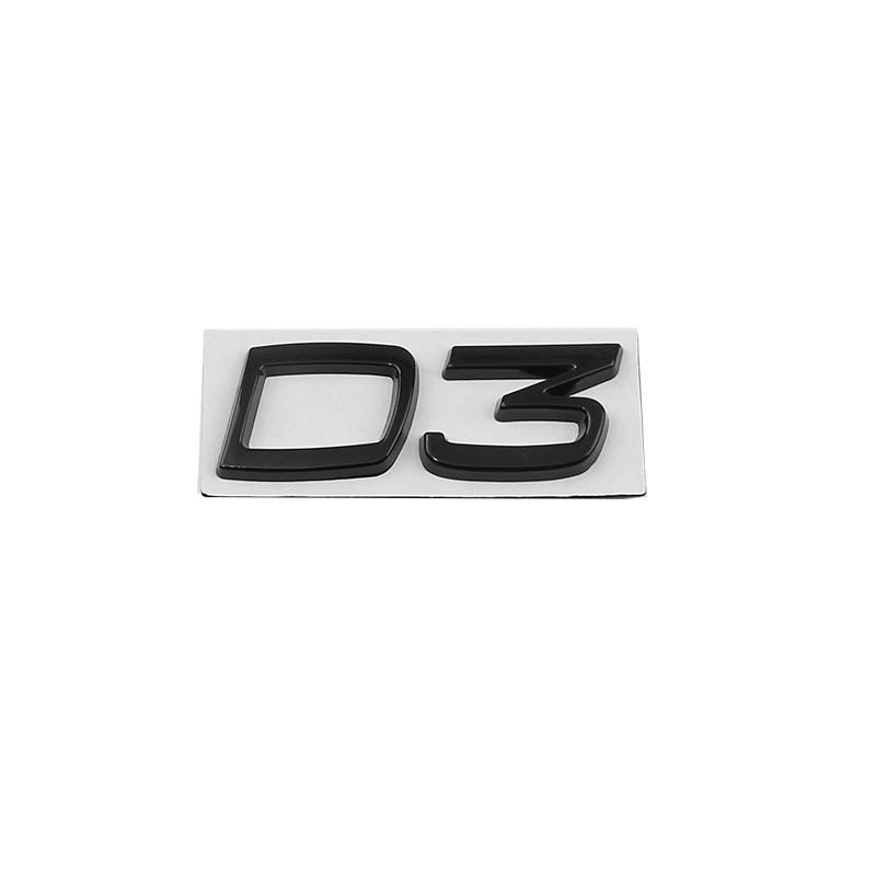 1Pc Car Metal D2 D3 D4 D5 D6 D7 Words Logo Badge Emblem Decals Sticker For Volvo S40 S60 S80 S90 XC40 XC60 XC90 V40 V60 V70 V90 C30