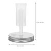 Wide Mouth Fermenting Lid Plastic Mason Jar Cover Washable Tank Lid One Way Airlock Valve Canning Accessory Wide Mouth Jar Lids