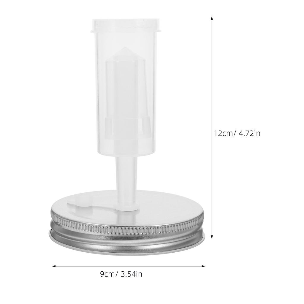 Wide Mouth Fermenting Lid Plastic Mason Jar Cover Washable Tank Lid One Way Airlock Valve Canning Accessory Wide Mouth Jar Lids