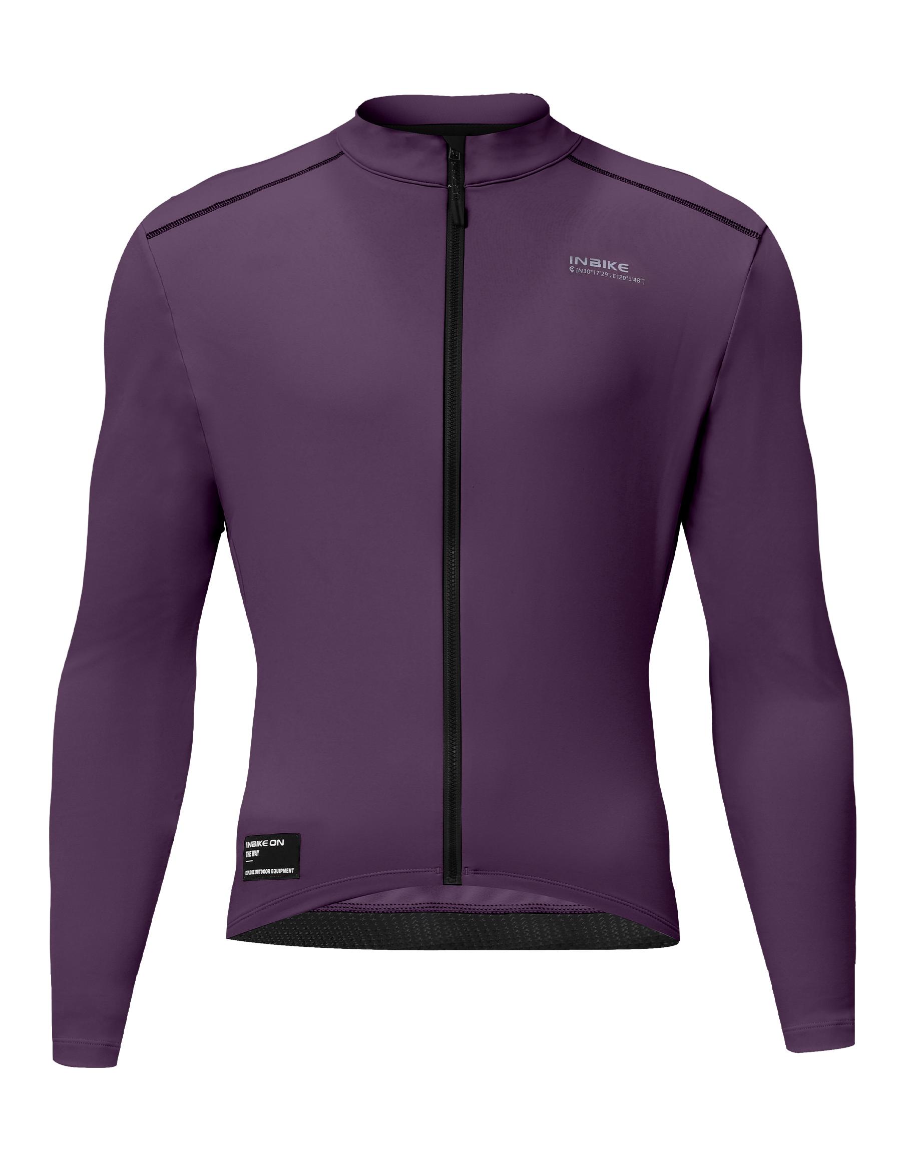 

INBIKE Зимові велосипедні куртки для чоловіків, жінок, термофлісовий велосипедний трикотаж для їзди в холодну погоду, вітрозахисний велосипедний одяг XL фіолетовий