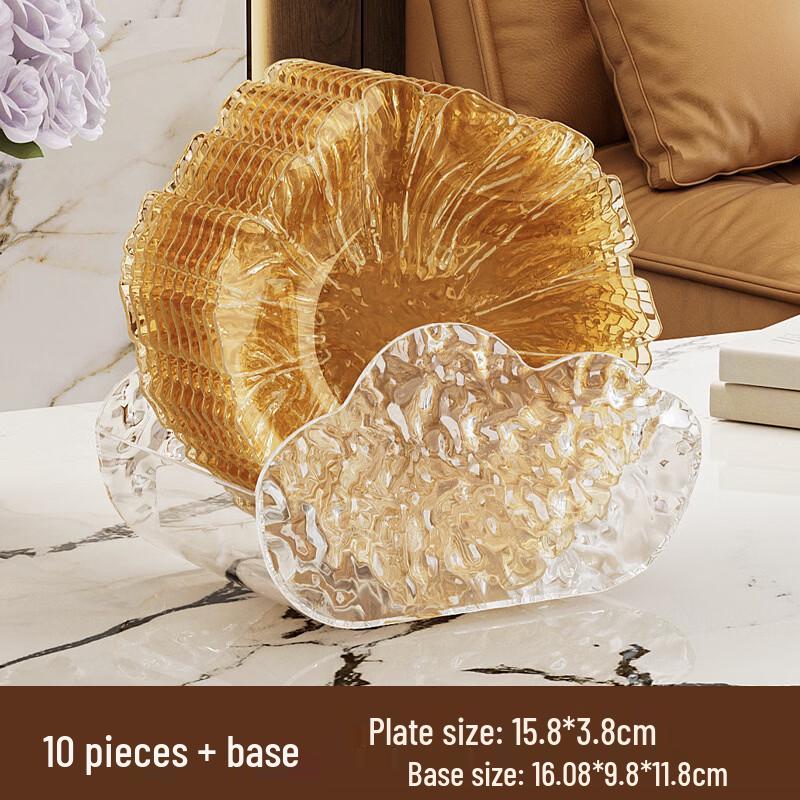

Ruhan Simple Desktop Waste & Fruit Plate Set