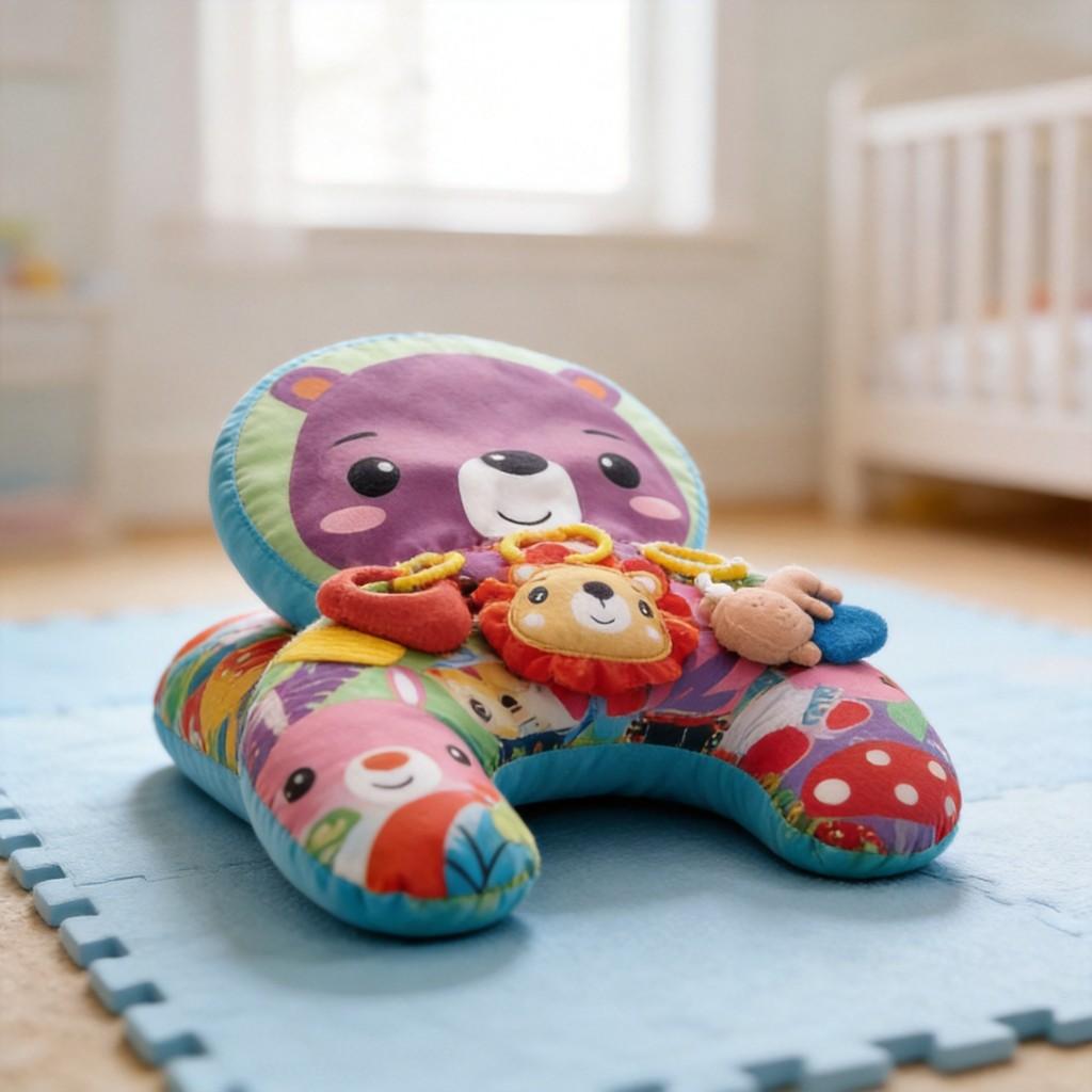 Infant Ushaped Tummy Trainer Pillow With Early Education Features For Babies
